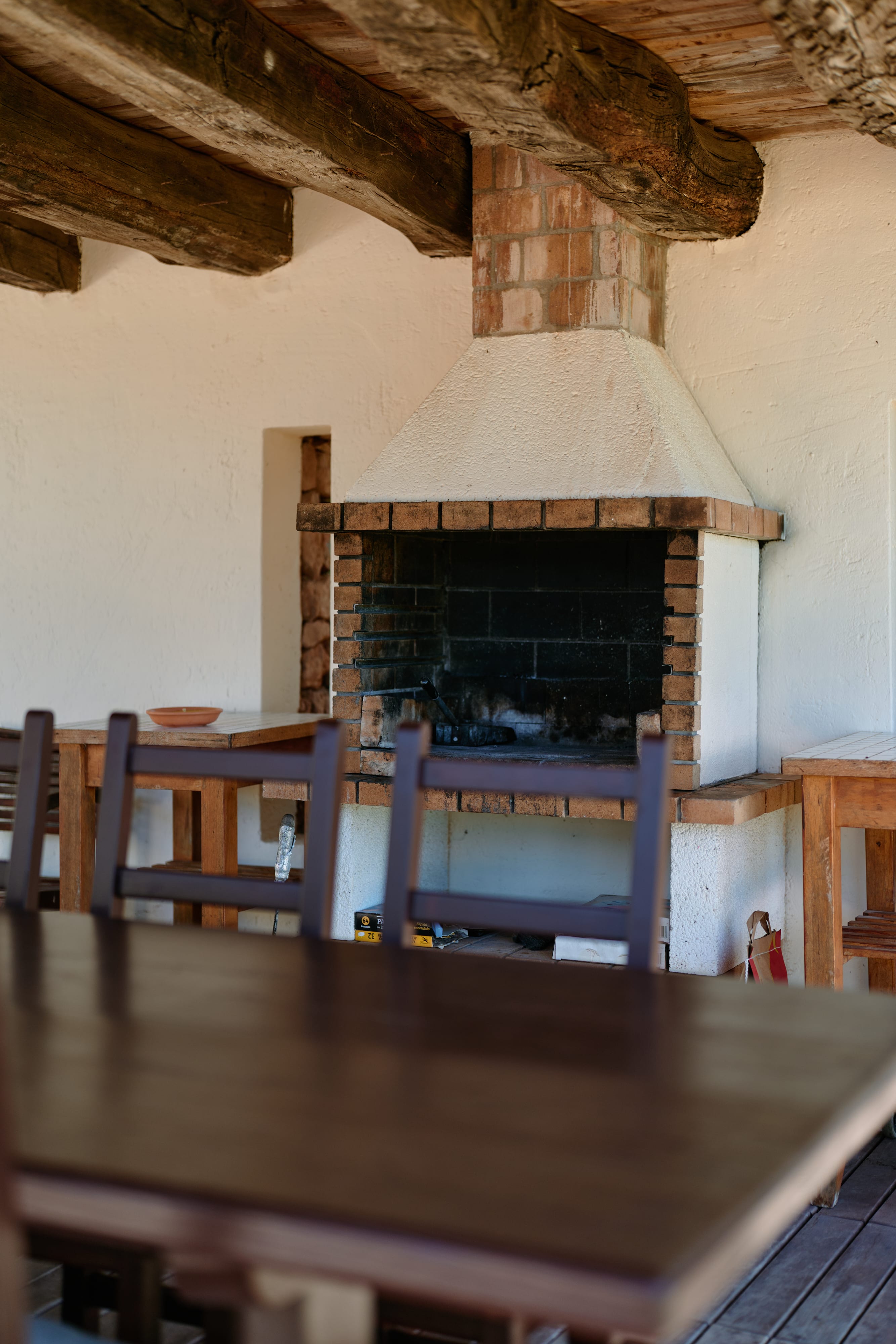 Barbacoa de ladrillo exterior